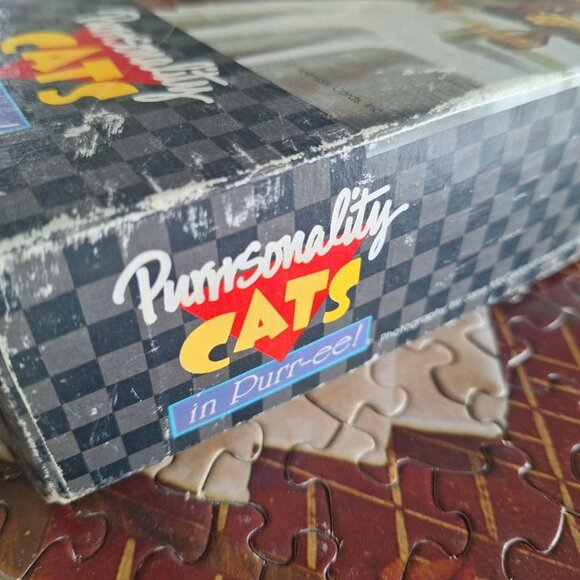 Springbok Hallmark Cats Puzzle Purrrsonality Purrisian Cafe Funny Vintage 1000 - Picture 5 of 11